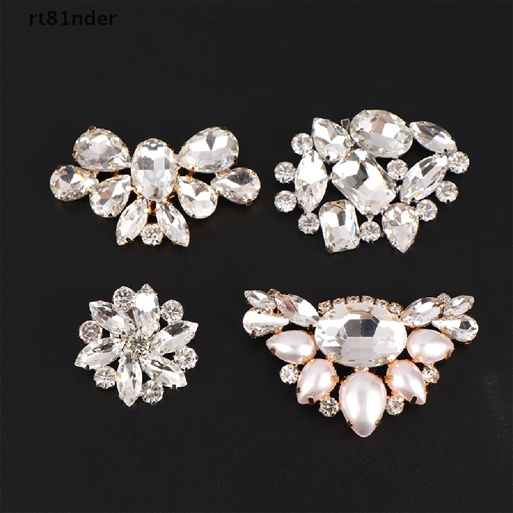 Rt 1 Kẹp Giữ Giày Cao Gót Đính Đá Lấp Lánh Trang Trí Đám Cưới Cho Nữ