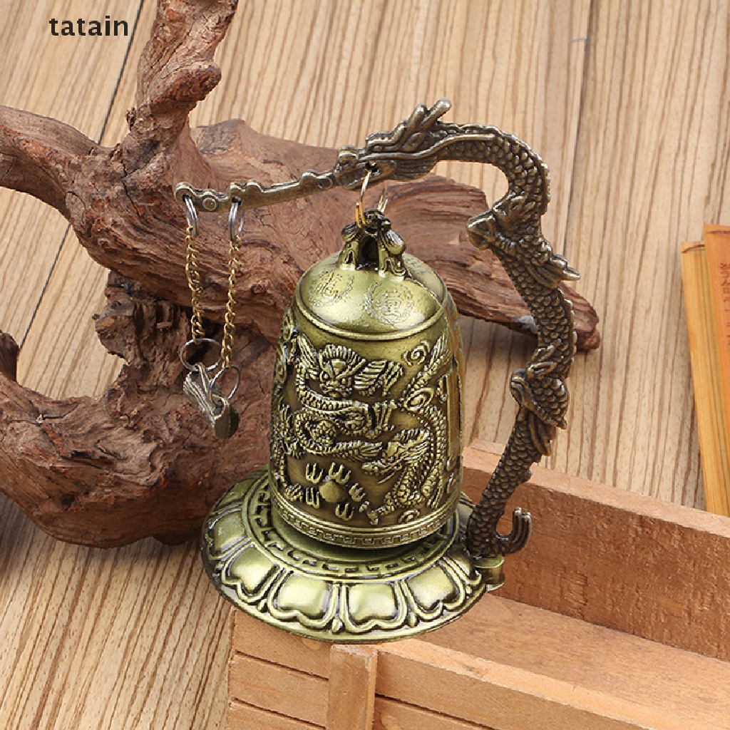 Tatain Tượng Phật Chạm Khắc Hình Hoa Sen / Rồng Bằng Đồng Thau