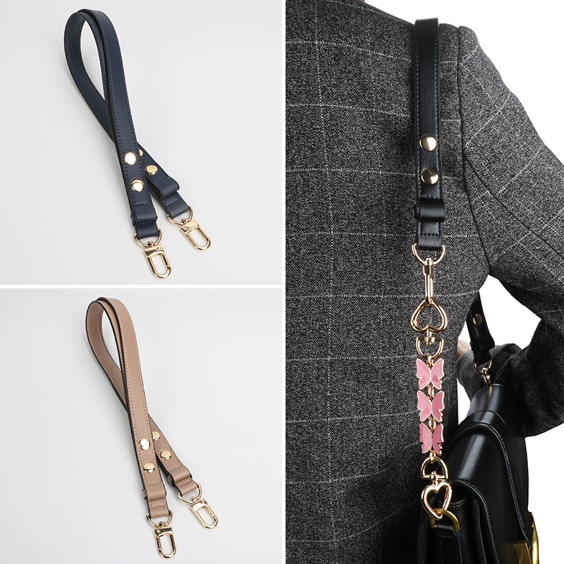 Dây Da Đeo Chéo Một Bên Vai Màu Trơn Điều Chỉnh Được Giảm Căng Thẳng