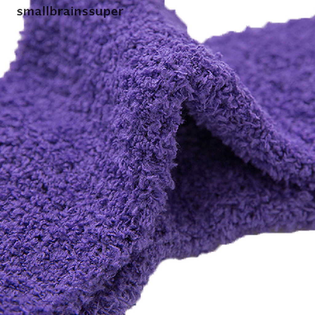 Vớ Lông Cừu San Hô Nhỏ Màu Kẹo Ấm Áp Cho Nữ SBS