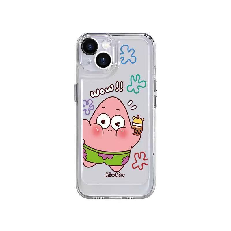 ✅Ốp Điện Thoại Dẻo Họa Tiết Hoạt Hình Spongebob Chống Sốc Cho iPhone 13 / 14 12 / 11pro xsmax xr 7 / 8p J7D3