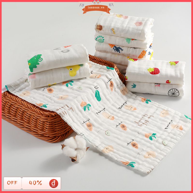 Khăn Tắm 100% Cotton 6 Lớp Mềm Mịn Cho Bé