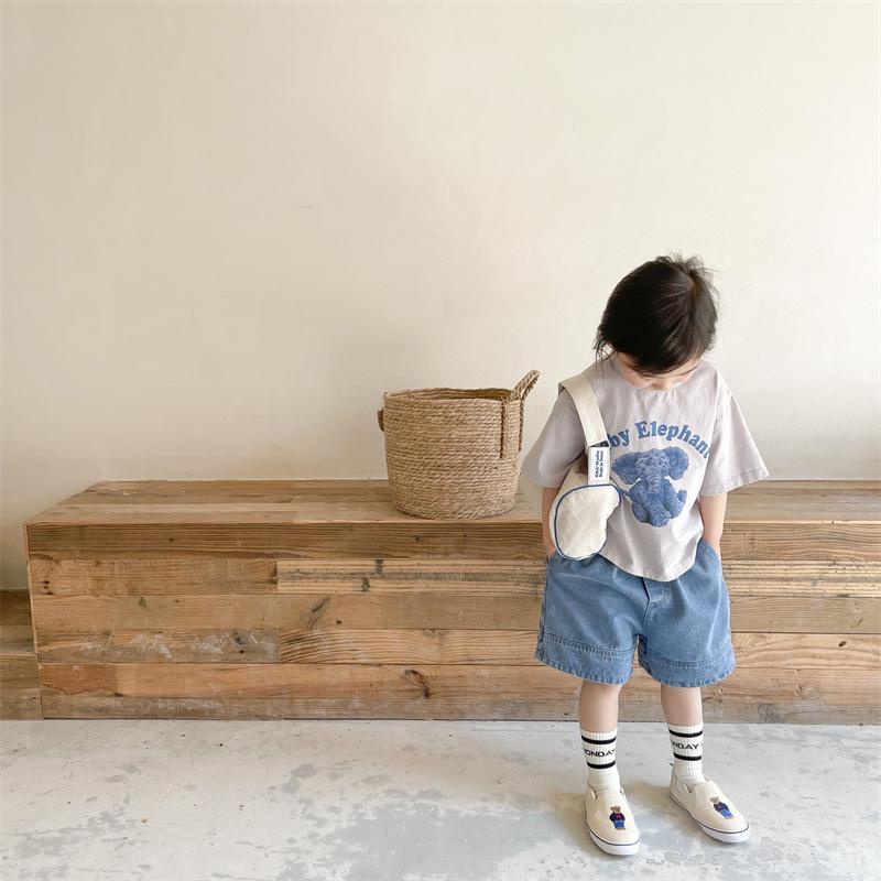 Quần short jean cho bé trai bé gái