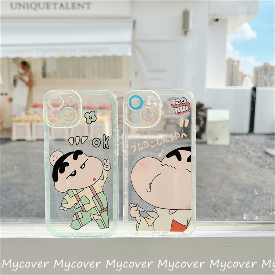 Ốp ĐiệN ThoạI HọA TiếT Shinchan Cho Iphone 11 12 13 14 Pro Max X Xr Xs 8 7 6 Plus SE 2020