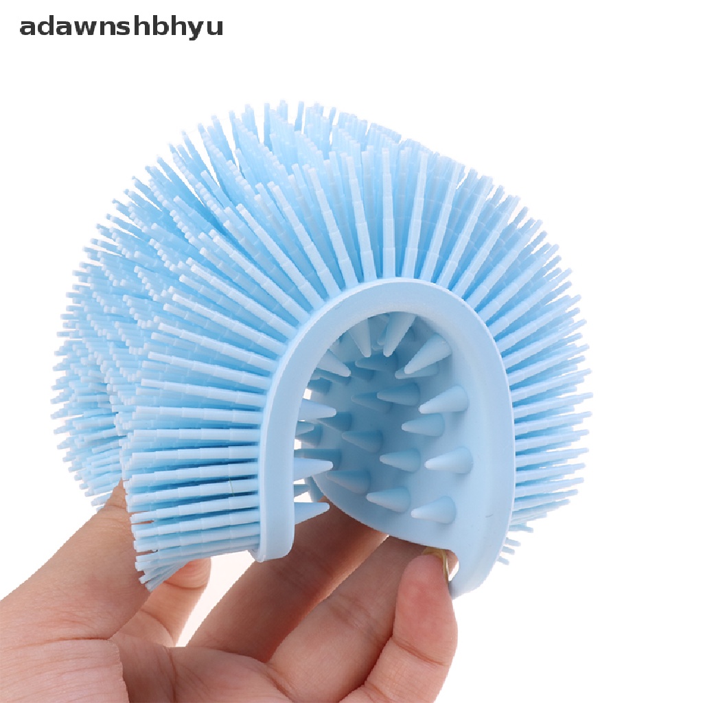 Bàn Chải Tắm Bằng Silicon Mềm Có Móc Treo Tiện Dụng