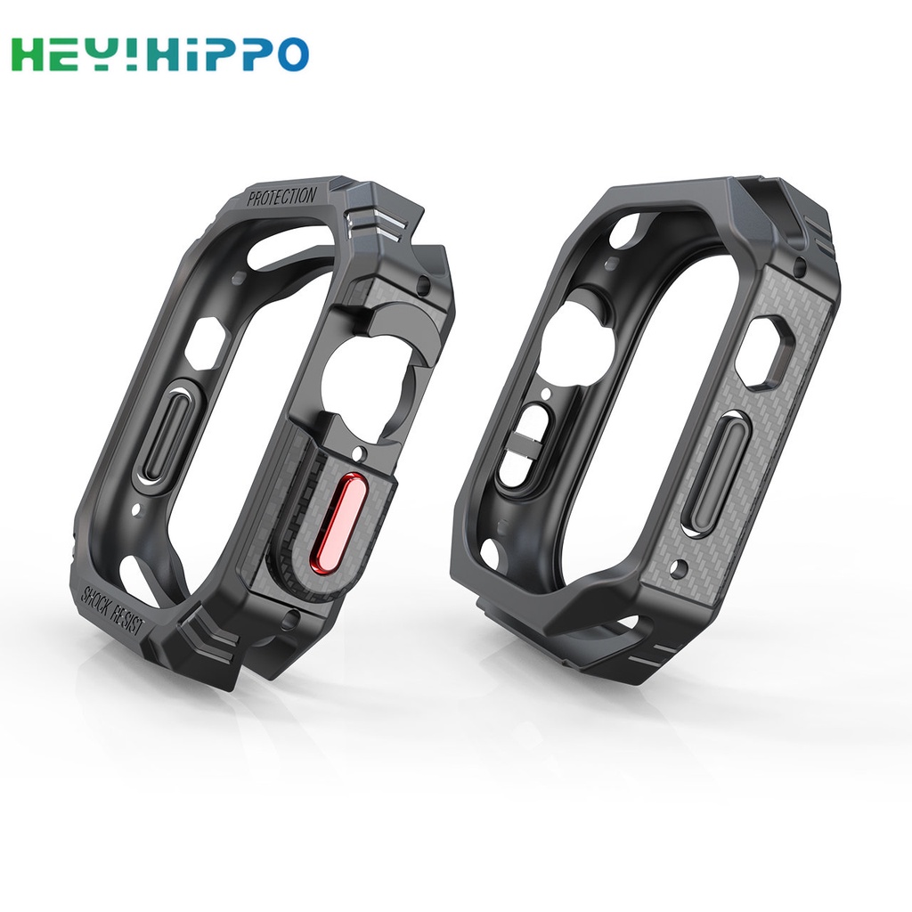 Ốp Bảo Vệ Bằng Tpu Sợi Carbon 49mm Cho iwatch ultra 8 se 7 6 5 4 45mm 41mm 44mm 40mm