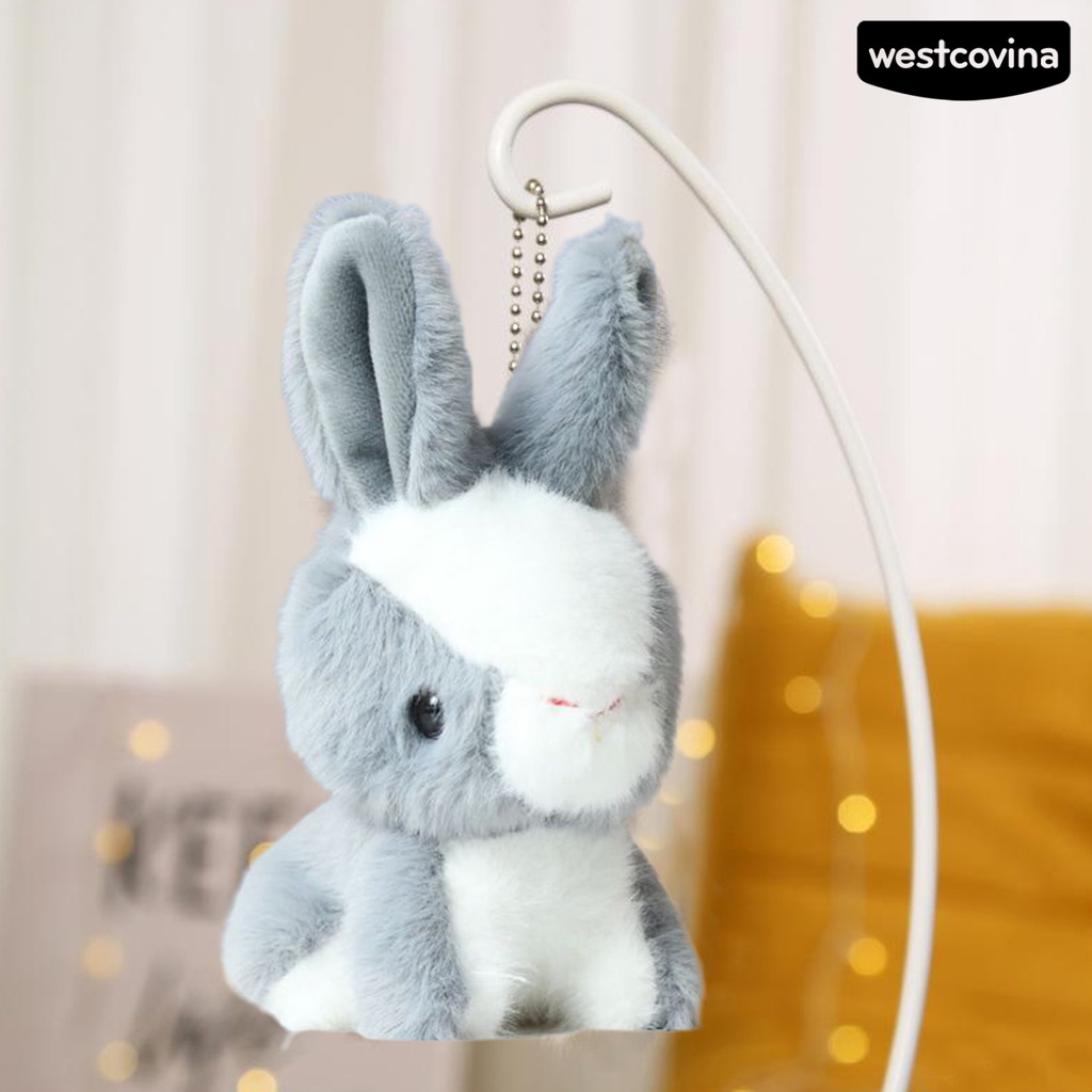 [COD]♋Thú Nhồi Bông Hình Thỏ Mắt 3D 14cm Mềm Mại Trang Trí Nhà Cửa