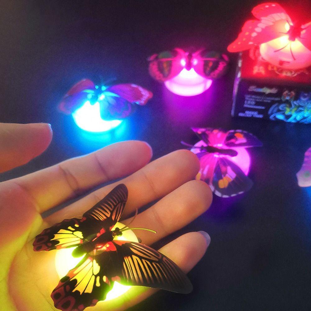 Set 5 Đèn LED Hình Bươm Bướm Nhiều Màu Sắc Dùng Để Trang Trí Phòng Ngủ Cho Bé