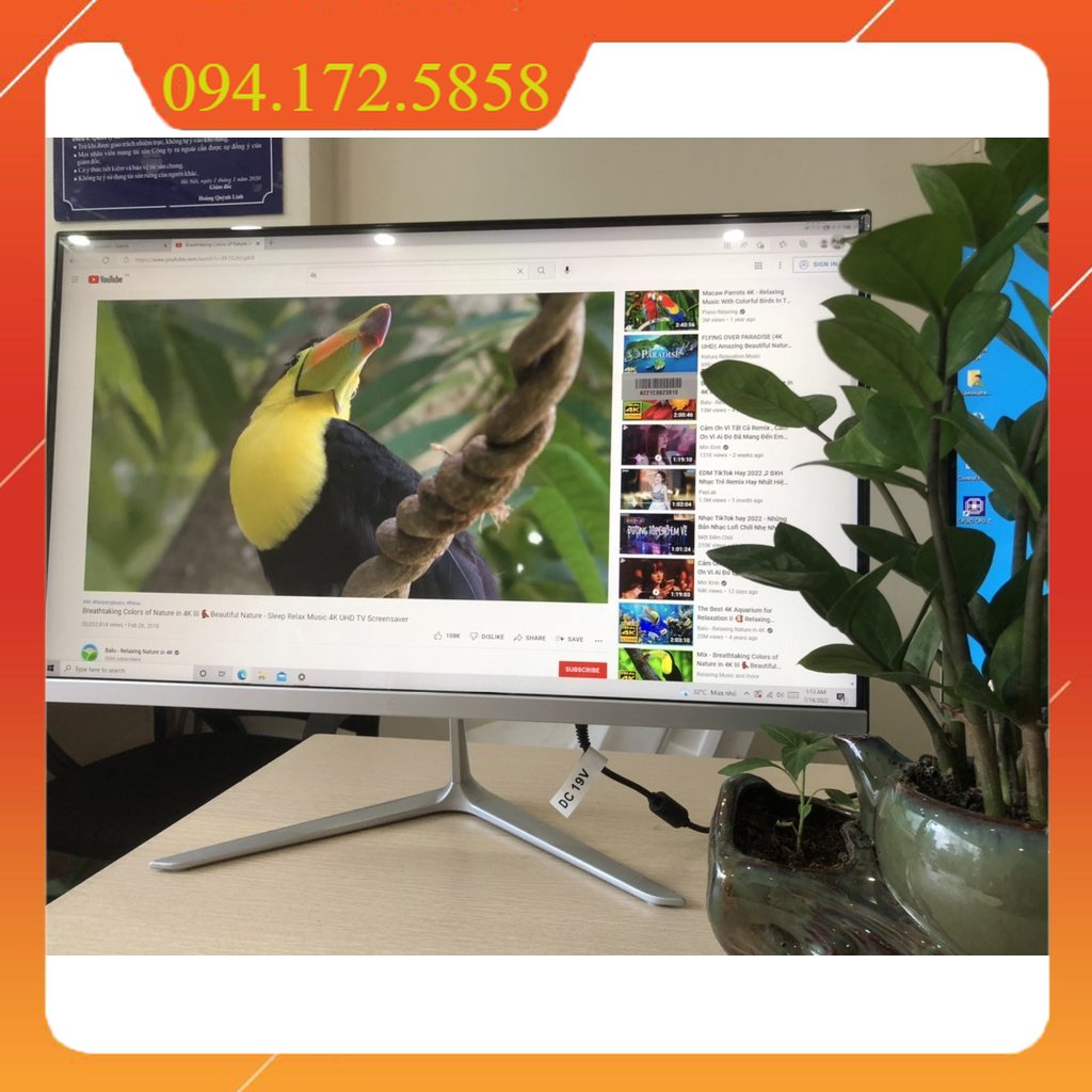 Giá siêu rẻ Bộ máy tính để bàn All in One 24''CORE i3 -tích hợp tất cả trên 1 màn hình (Tặng kèm bàn phím,chuột, miếng l