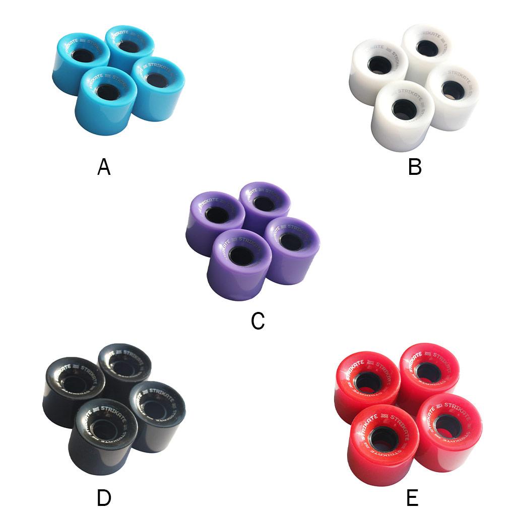 Set 4 Bánh Xe PU Thay Thế Cho Ván Trượt Chuyển Động Chống Mài Mòn