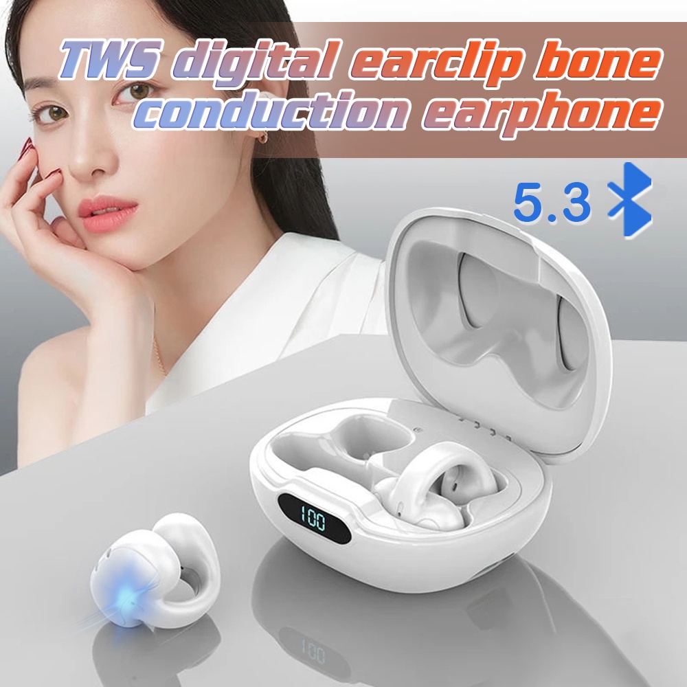 VIRWIR Tai Nghe Không Dây TWS Bluetooth Kỹ Thuật Số Cảm Ứng Xương Tai Dạng Kẹp Phong Cách Thể Thao