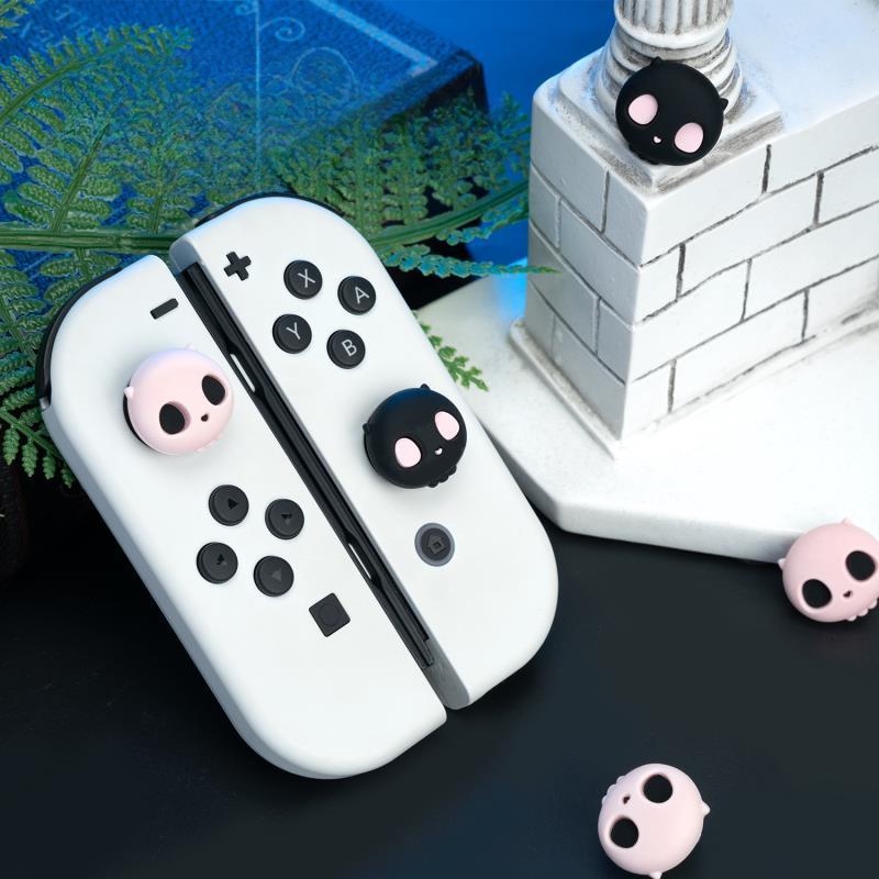 Set 4 Nắp Silicon Bảo Vệ Nút Bấm Điều Khiển Cho Máy Chơi Game Nintendo Switch