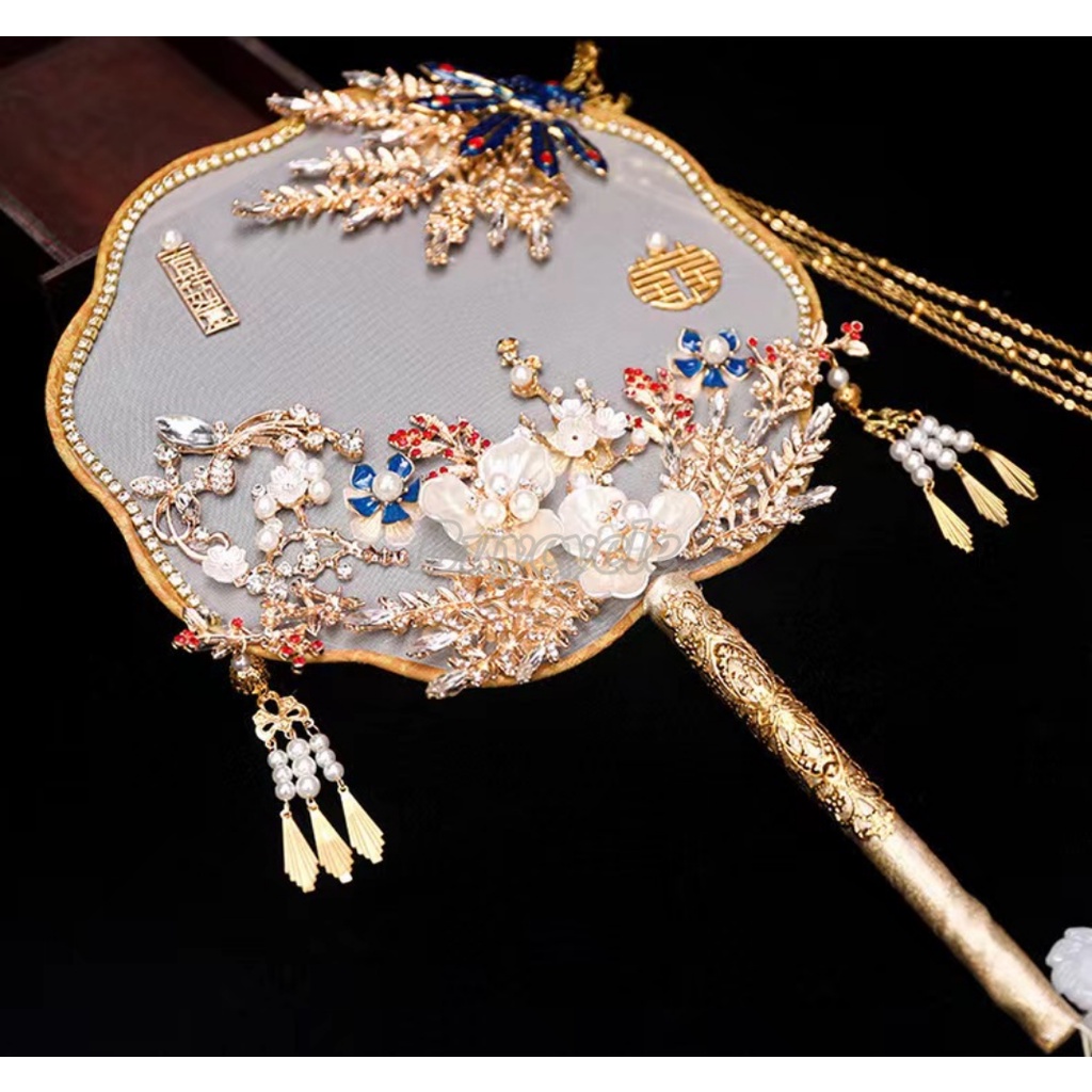 Quạt Xiuhe Nhóm Nhạc Cô Dâu Thời Trang