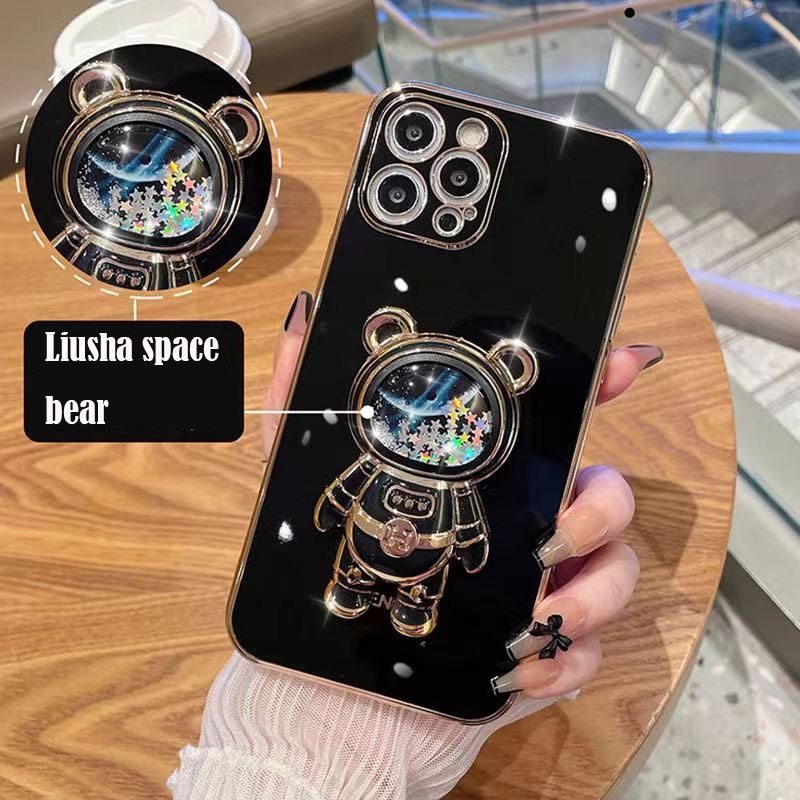Ốp Điện Thoại Silicon TPU Mềm Có Giá Đỡ Hình Phi Hành Gia Cho Infinix HOT20 HOT 20 Play HOT 20i HOT 20S ZERO 5G 2023