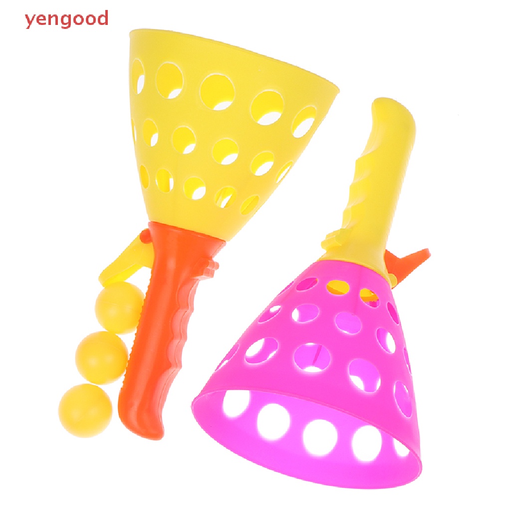 (YGD) Launch Throw Catch Ball Set Outdoor Sports Game Toy Parent-Child Interactive Toy