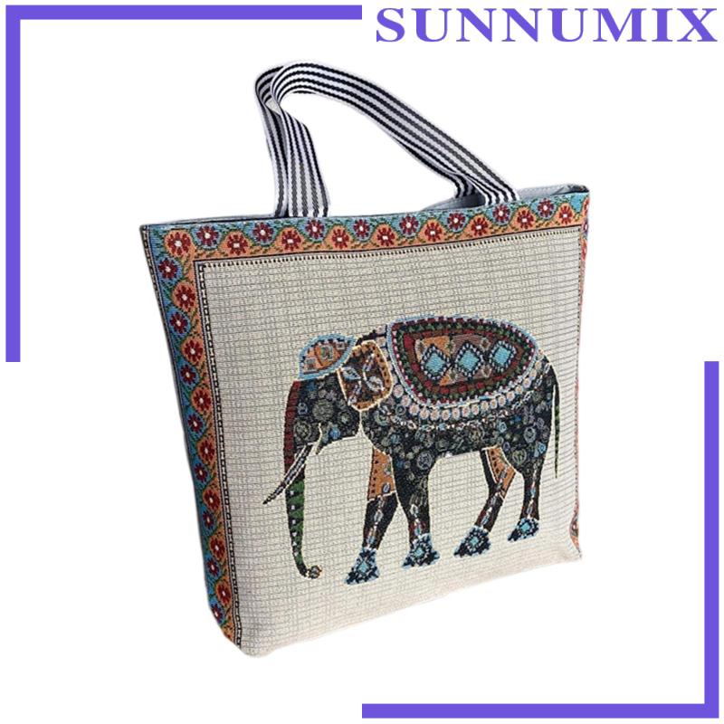 Túi Vải Canvas Đeo Dưới Cánh Tay Trọng Lượng Nhẹ Có Khóa Kéo Cho Nữ