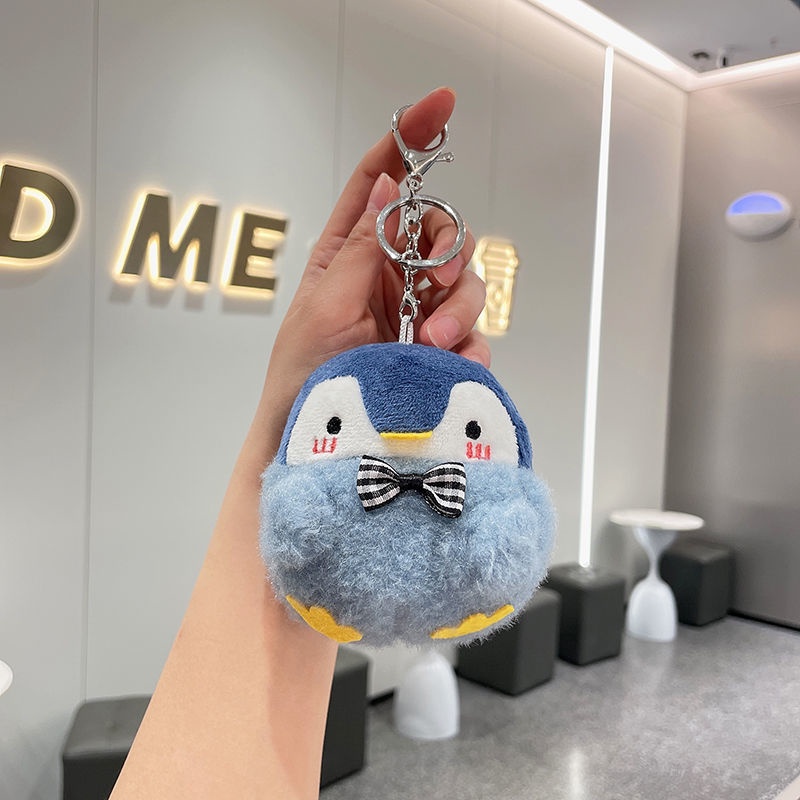 Móc Khóa Hình Chim Cánh Cụt Nhồi Bông Dễ Thương