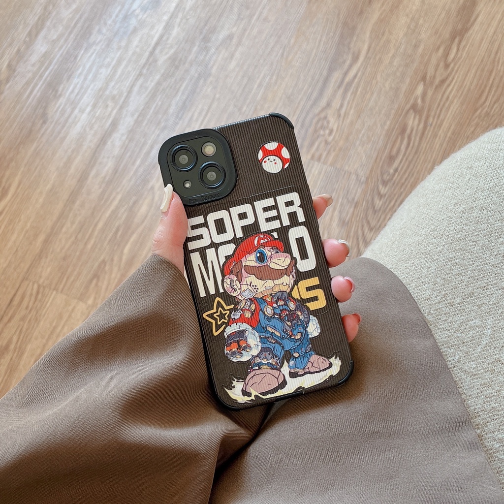 Ốp Điện Thoại TPU Dẻo Họa Tiết Hoạt Hình Super Mario Cho iPhone 14 13 12 11 Pro Max XS XR 7 8 Plus