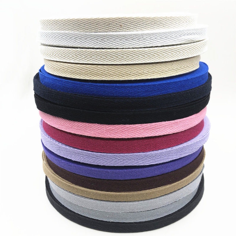 Cuộn Dây Cotton 10m 1cm Nhiều Màu Sắc Dùng Để Làm Đồ Handmade DIY