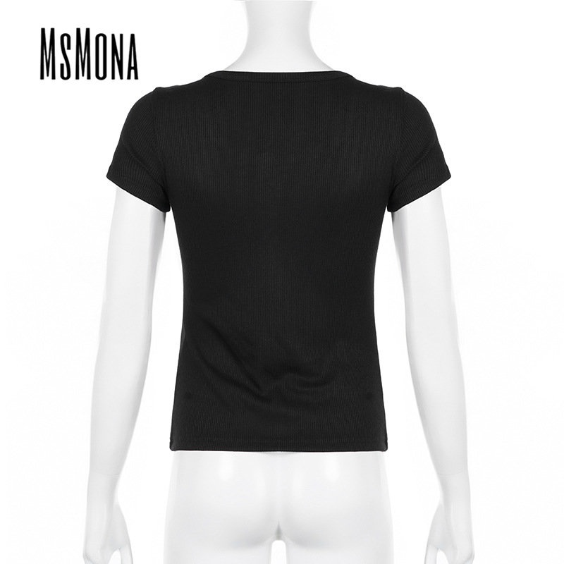 Áo Thun Tay Ngắn Cổ Tròn Màu Trơn Dáng Ôm Thời Trang 2023 Dành Cho Nữ