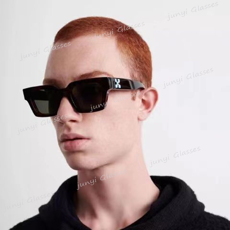 Kính Mát Gọng Vuông Màu Đen Phong Cách Hip Hop Punk Thời Trang Cho Nam Và Nữ X