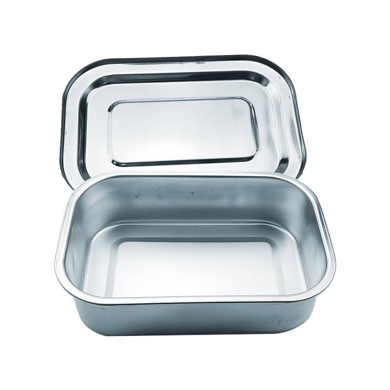 Khay Inox Đựng Dụng Cụ Nha Khoa Có Nắp Đậy Tiện Lợi