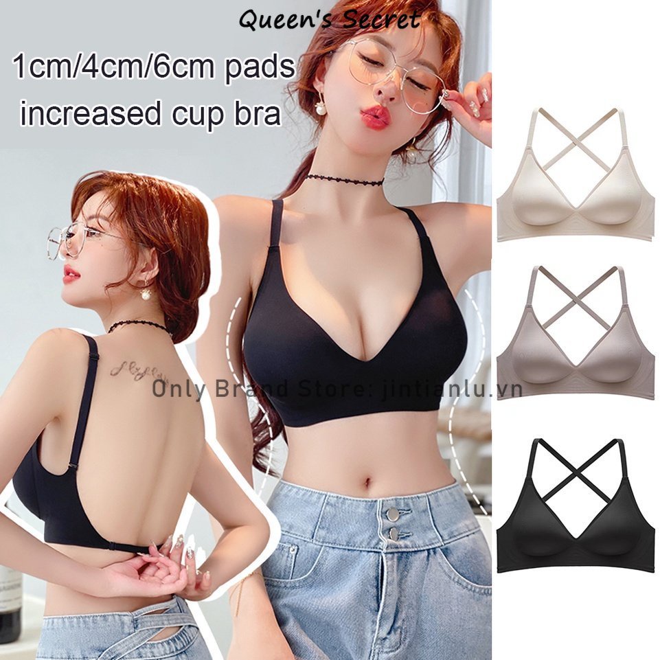 Áo bra Không Gọng Nâng Ngực Nhật Bản SUJI 16.0 1cm / 4cm / 6cm Không Gọng Thép Không Dây Lưng