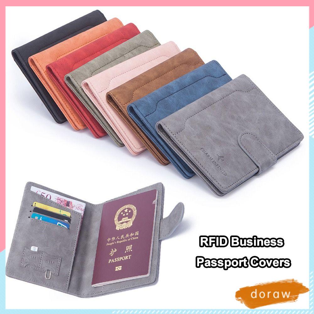 Vỏ Bọc Hộ Chiếu Đa Chức Năng Bằng Da PU Tiện Dụng Ốp