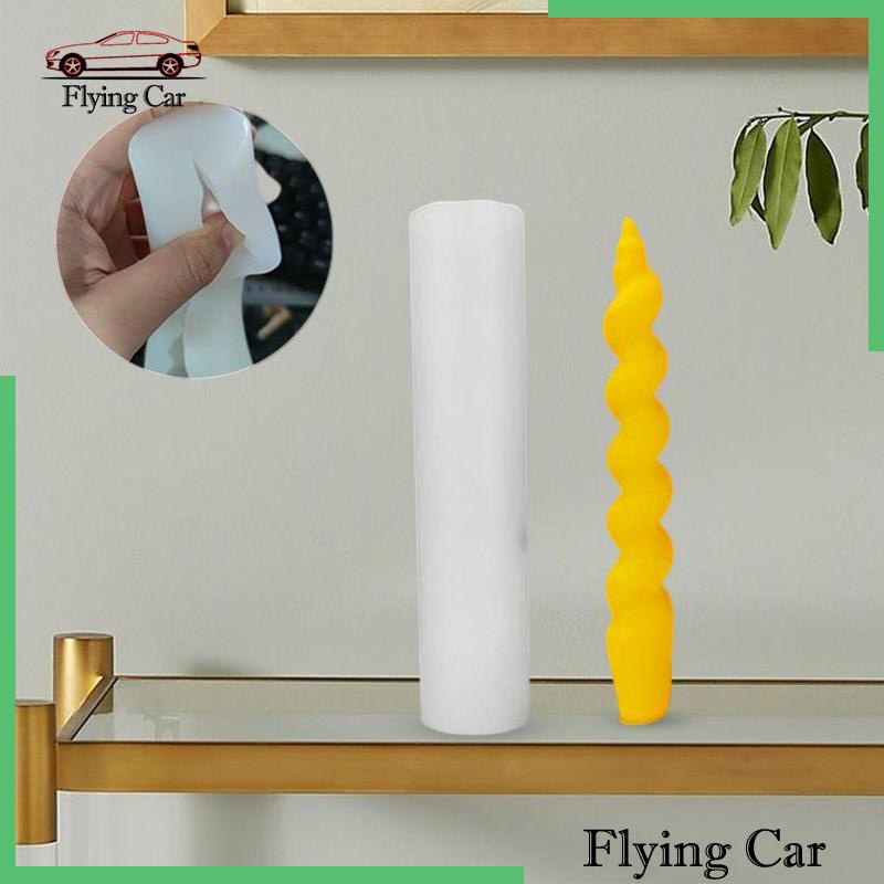 Khuôn Silicone Tạo Hình Xoắn Ốc Làm Nến / Xà Phòng 2 Ngăn