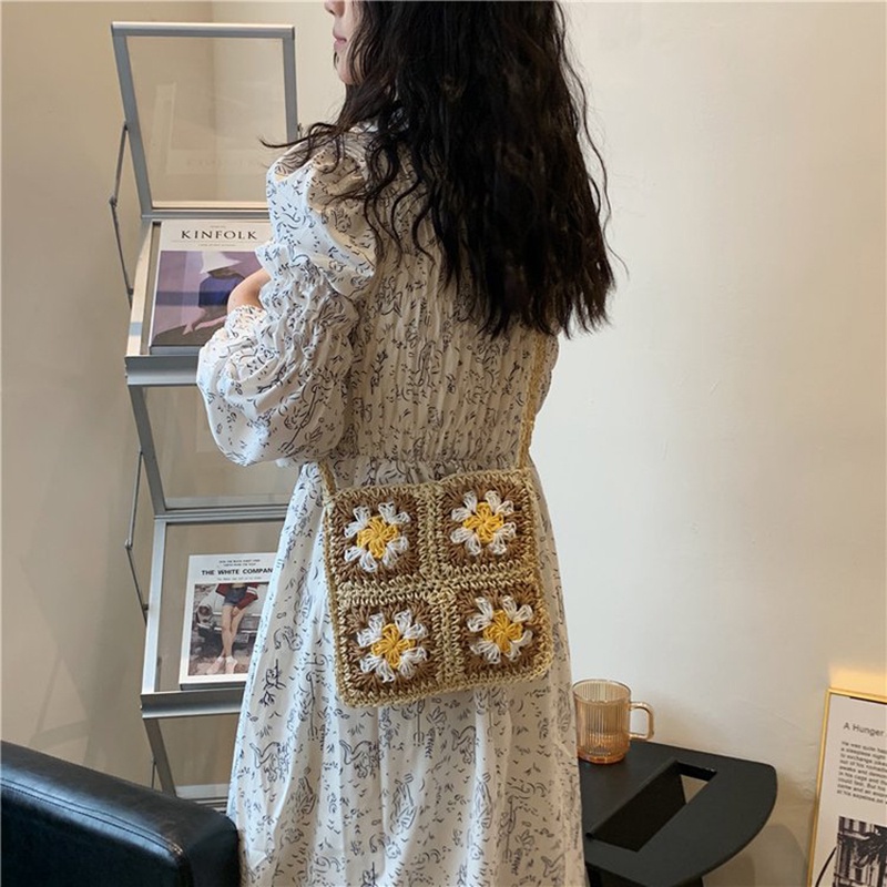 Túi Xách Nữ Đeo Vai Họa Tiết Hoa Thời Trang