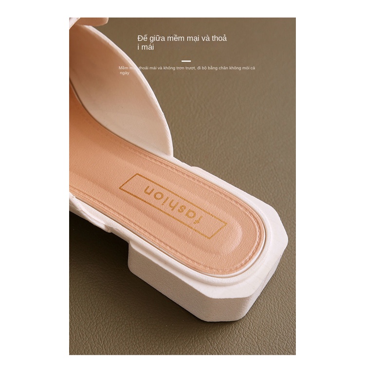 Dép Sandal dép độn đế Bít Mũi Phong Cách Hàn Quốc Thời Trang Cho Nữ big size giày oxford