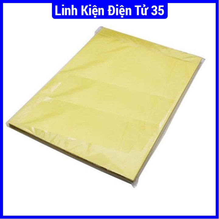 Giấy in nhiệt A4 - 1 tờ, in làm mạch thủ công, giấy in đã được cán bóng chất lượng cao 1 mặt
