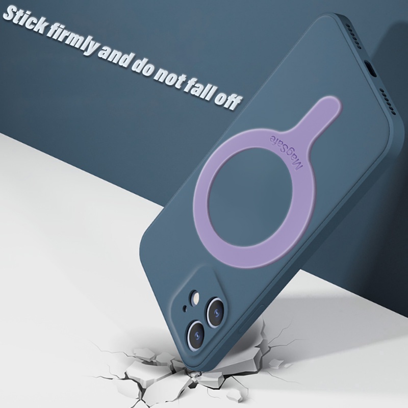 Miếng Dán Chữ Q Bằng Silicon Kim Loại Tự Dính Tương Thích Với Iphone 12 / 13 / 14