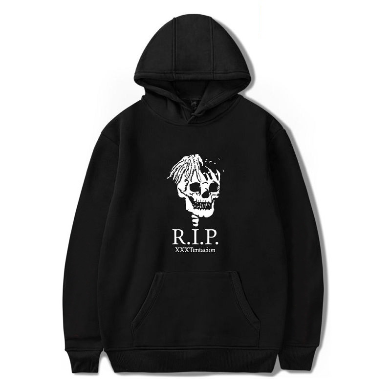 Áo Hoodie Cotton Unisex Dáng Rộng Phong Cách Hip Hop Đường Phố XXXTentacion XXS 4XL 717