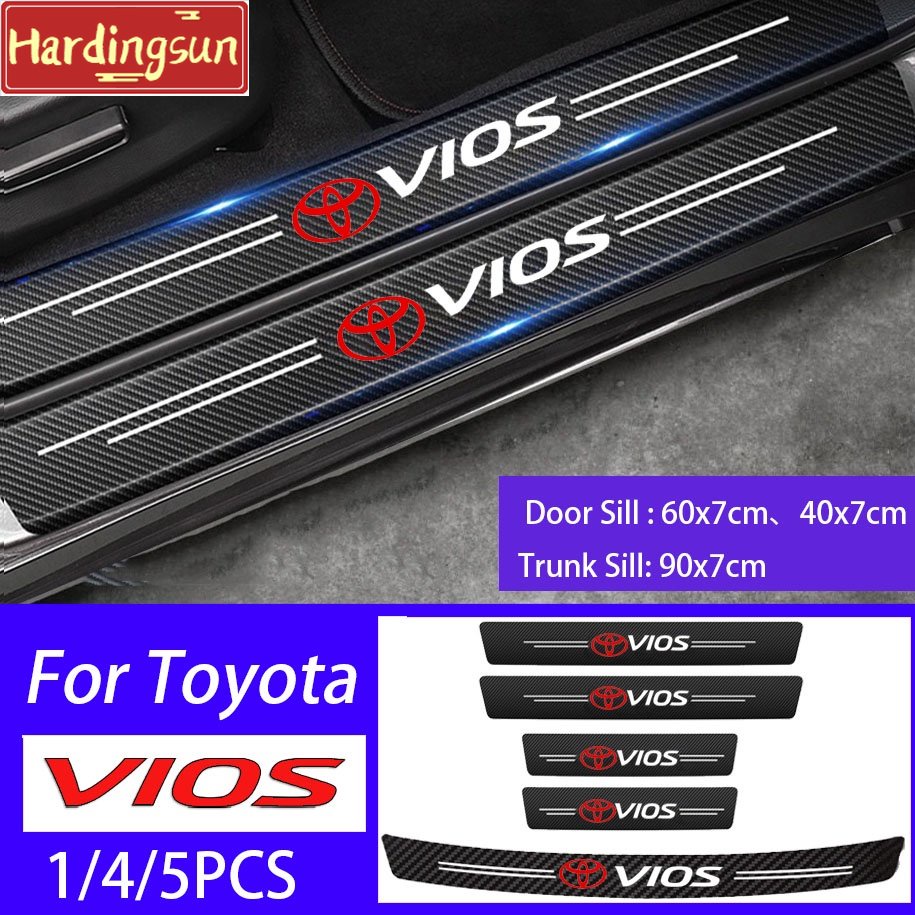 Miếng Dán Cửa Xe Hơi Bằng Sợi carbon Chống Nước Chống Trầy Cho toyota vios