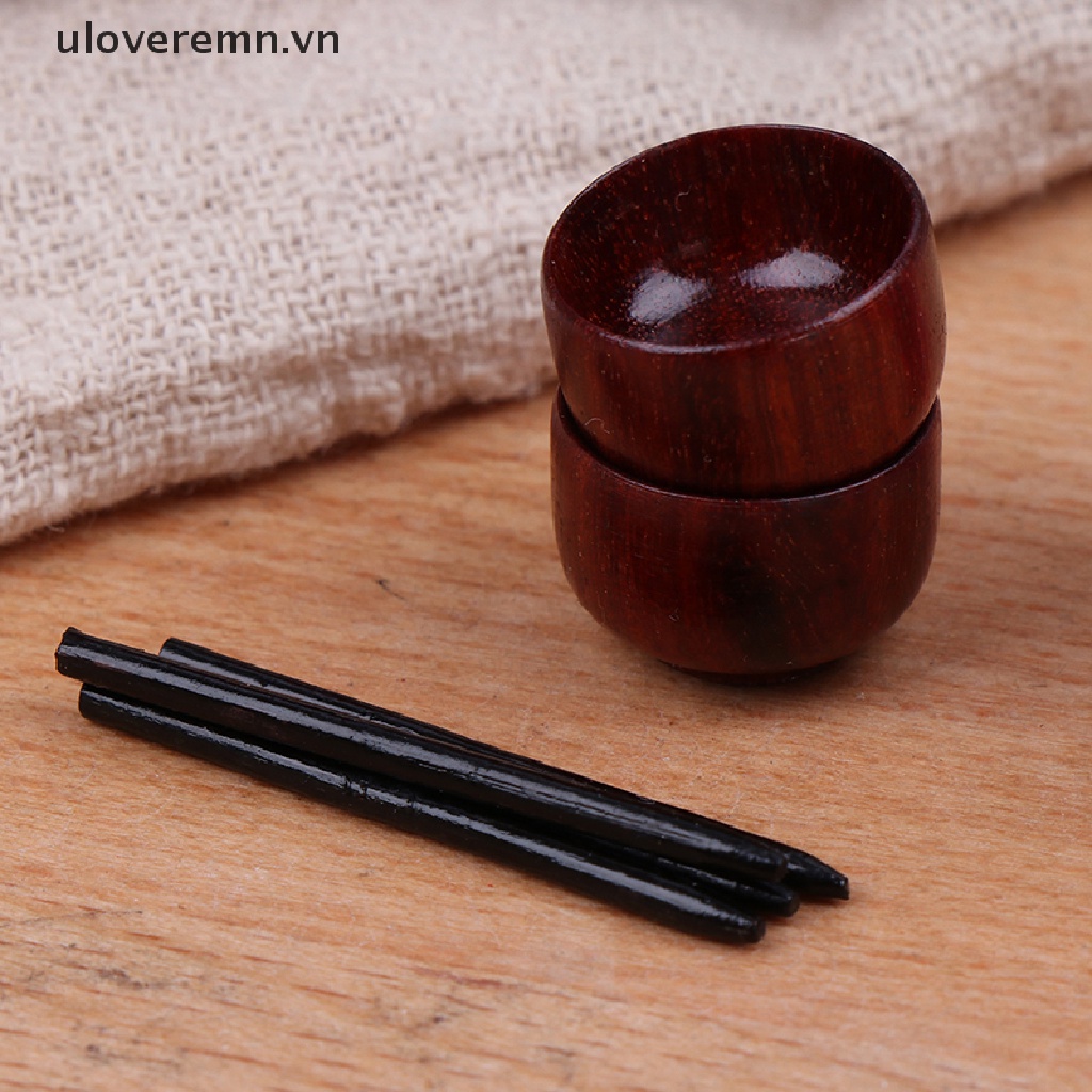 Bộ Chén Đĩa Trung Hoa Mini Tỉ Lệ 1: 12 Dùng Trang Trí Nhà Búp Bê