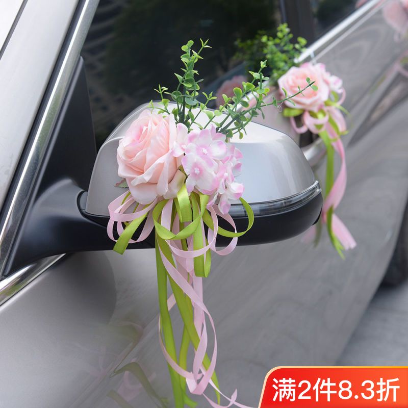 Hoa Giả Trang Trí Xe Hơi Đám Cưới Phong Cách Mới
