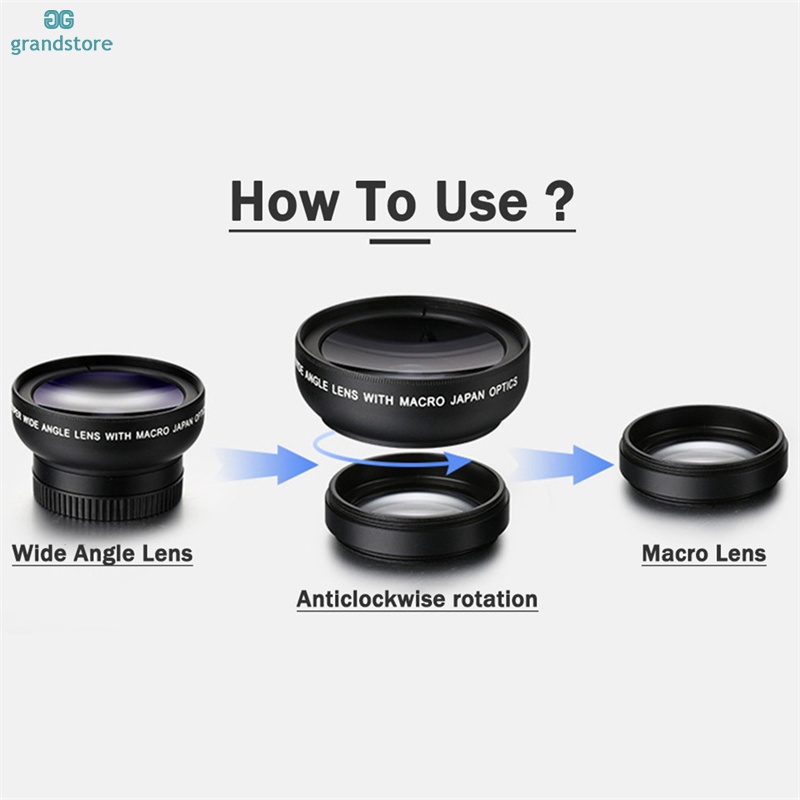 Thấu Kính Góc Siêu Rộng + Macro Hai Trong Một 37MM 0.45X 49UV Chuyên Dụng Dành Cho Điện Thoại