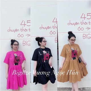 ĐẦM THUN FROM RỘNG BABY DOLL AISA BIGSIZE VƯƠNG NGỌC HÂN 60-90KG