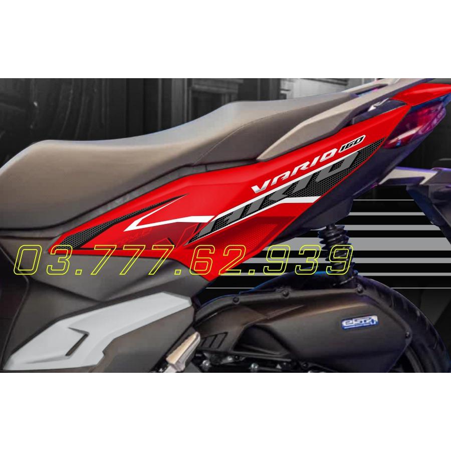 TEM RỜI Vario 160 xe đỏ mẫu tổ ong siêu hot 2023