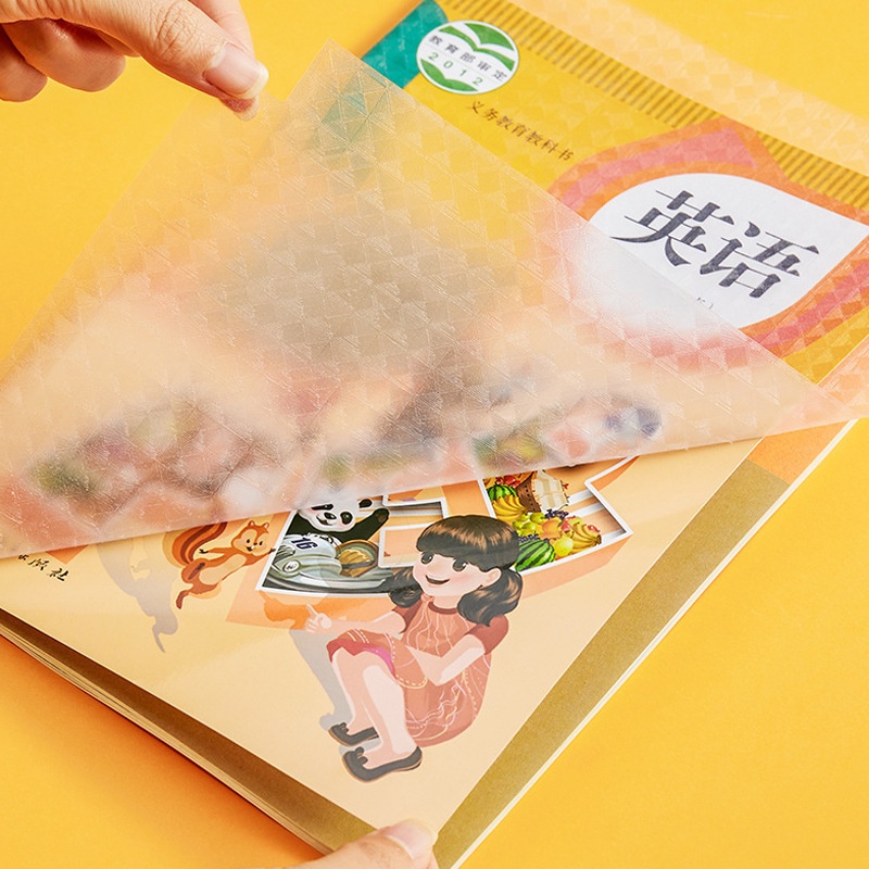Bộ 10 Tấm Phim Dán Sách Dày Dặn Trong Suốt Chống Trầy Chống Nước Chống Bụi Bảo Vệ Ký Túc Xá Và Trung Học