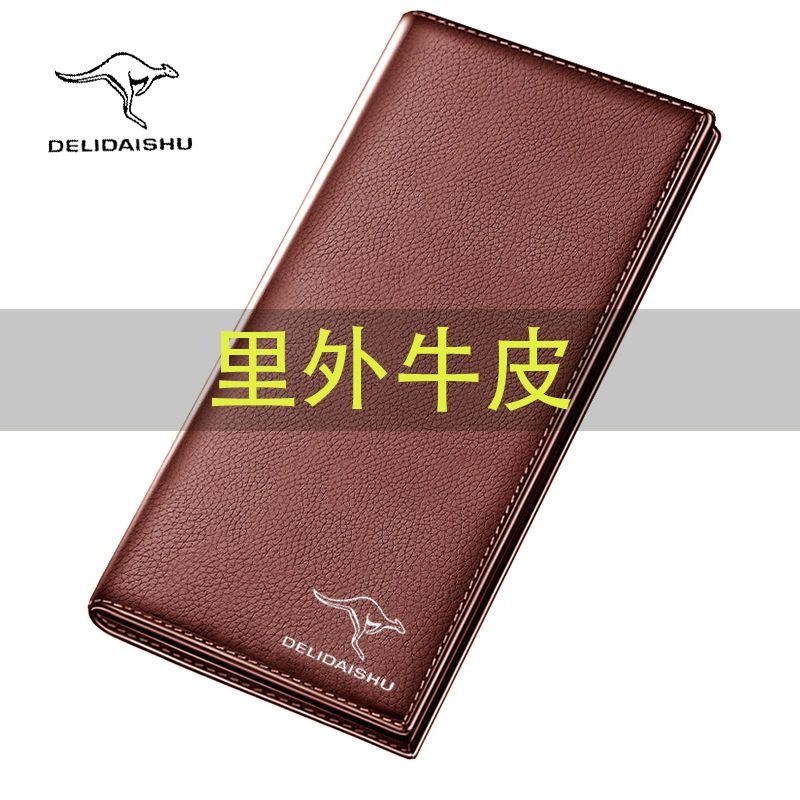 Ví Da Bò Kangaroo 2023 Dáng Dài Cỡ Lớn Có Nam Châm Và Ngăn Đựng Thẻ Chống Va Đập