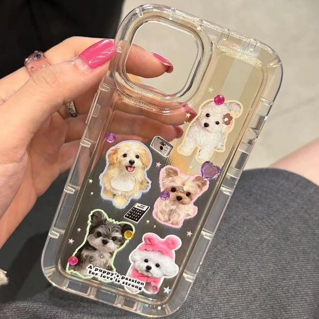 ✅Ốp Điện Thoại Mềm Họa Tiết Chú Cún Dễ Thương Cho iPhone 14 / 13promax 12 / 11pro xr / xs 7 / 8Plus
