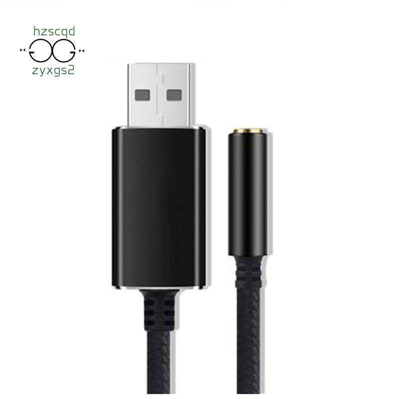 Đầu Chuyển Đổi Âm Thanh USB Sang 3.5mm 2 Trong 1 3.5mm Chuyên Dụng Cho PC / Laptop / Micro / Loa Ngoài Thẻ