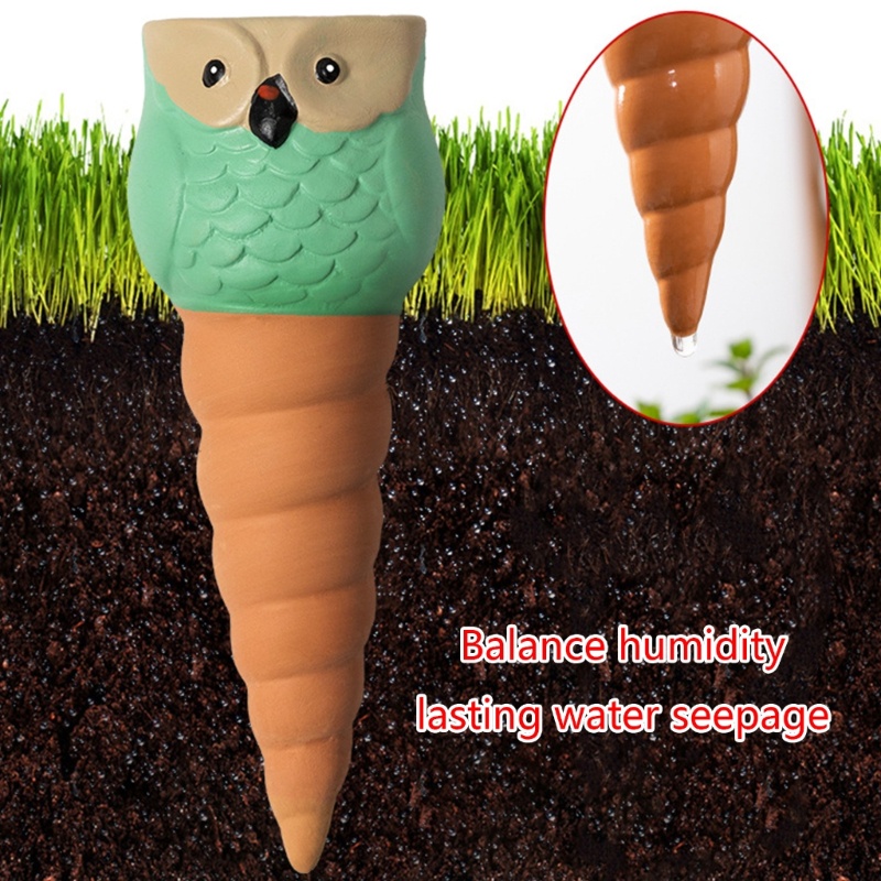 Bộ 4 Vòi Tưới Nước Tự Động Hình Cú Hoạt Hình Cho Sân Vườn