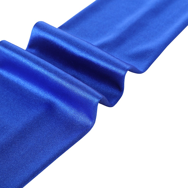 1 Đôi Găng Tay Chống Nắng Hở Ngón Bằng Satin Co Giãn 49cm Màu Trơn Thời Trang