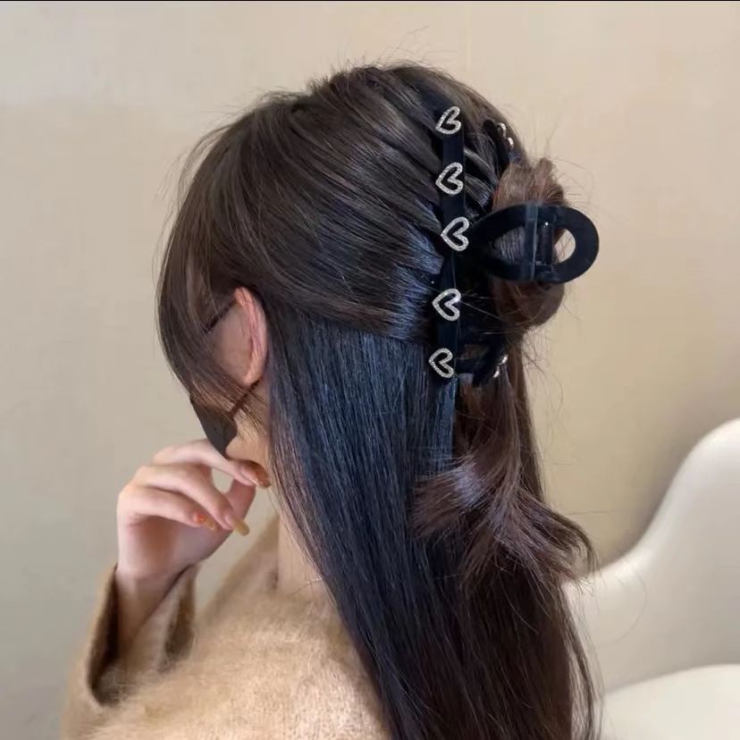 Kẹp Tóc Hình Cá Mập Đính Đá Thời Trang Thu Đông Cho Nữ