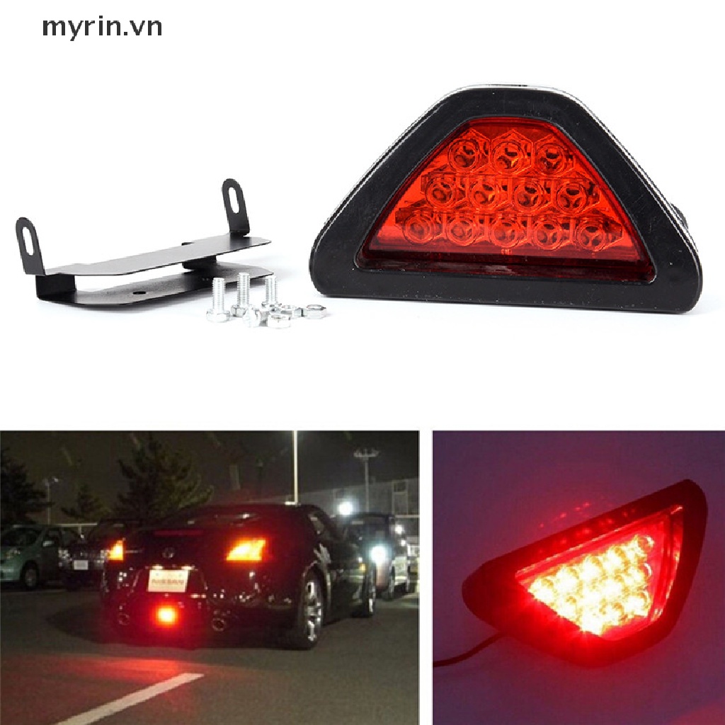 Đèn Phanh Hình Tam Giác 12V 12LED F1 Chuyên Dụng Cho Xe Hơi