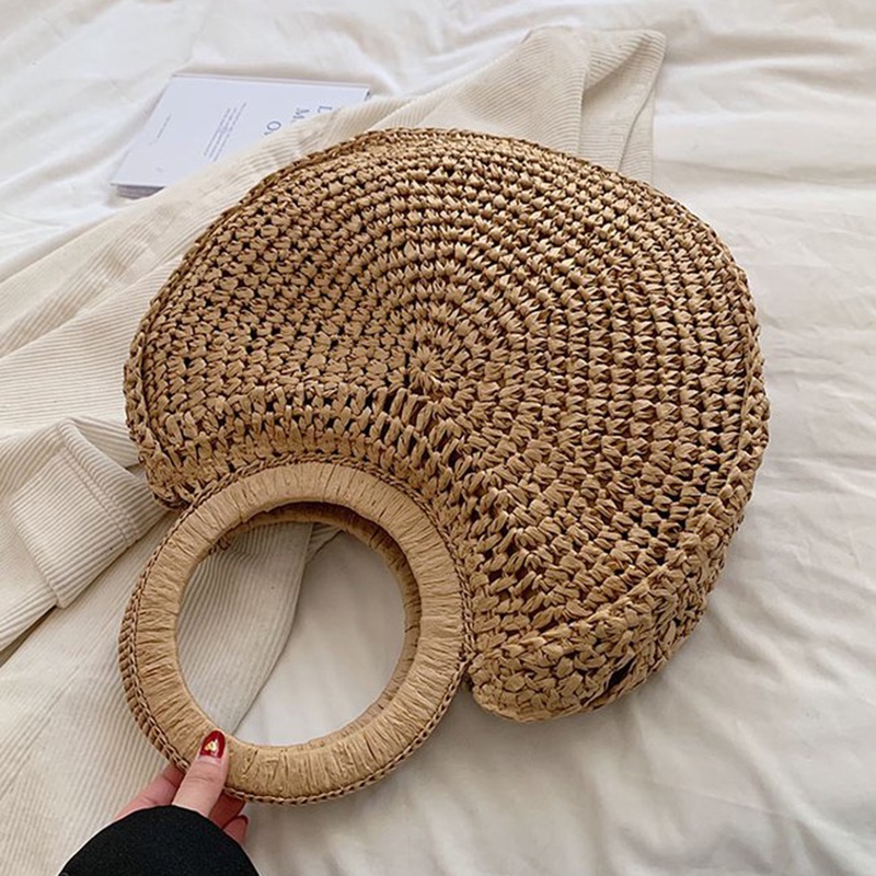 Túi Xách Tay Bằng Rơm Thời Trang Sức Chứa Lớn Cho Nữ