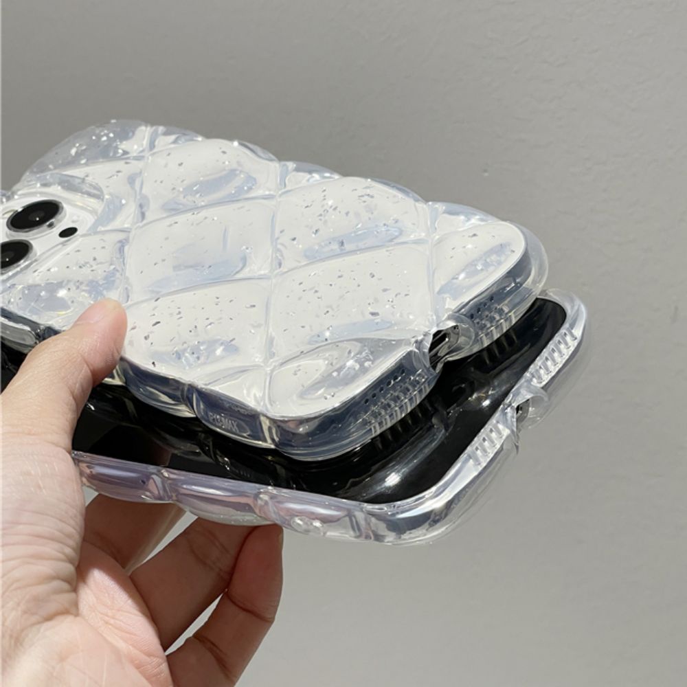 Ốp Điện Thoại TPU Mềm Chống Sốc Phối Lá Vàng Lấp Lánh Cho IPhone 11 12 13 14 Pro Max X XS Max 7 8 Plus SE